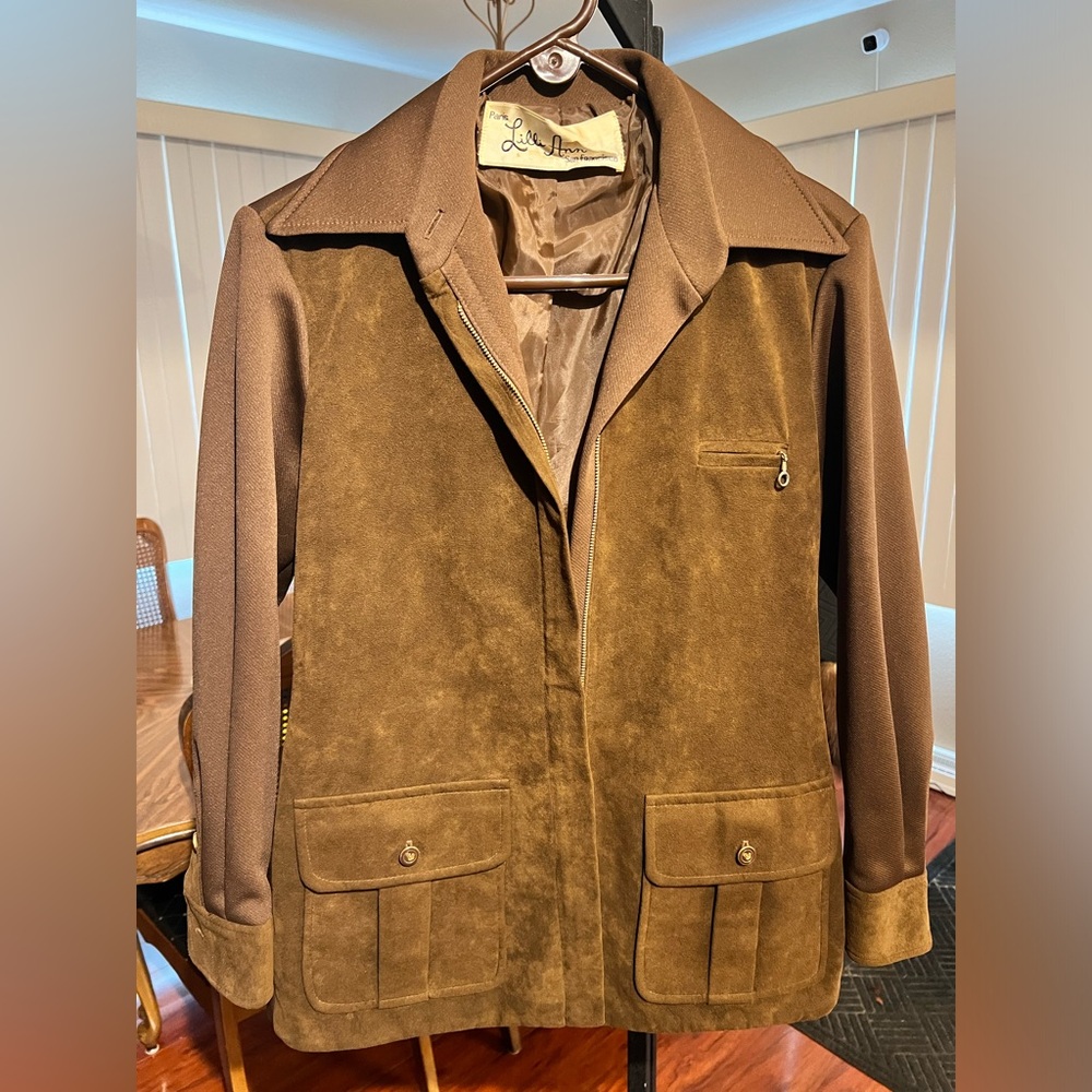Vintage Paris Lilli Ann San Francisco Brown Jacket Size Small